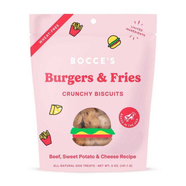 Bocce's Bakery Burgers & Fries Crunchy Biscuits 5oz