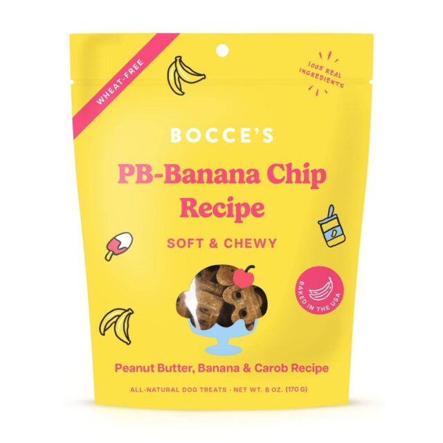 Bocce’s Bakery PB-Banana Chip Soft & Chewy 5oz