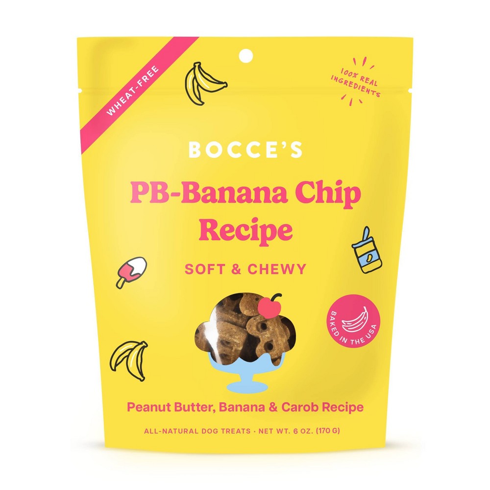 Bocce’s Bakery PB-Banana Chip Soft & Chewy 5oz