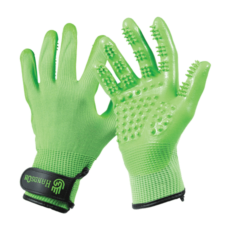 HandsOn Grooming Gloves Green L