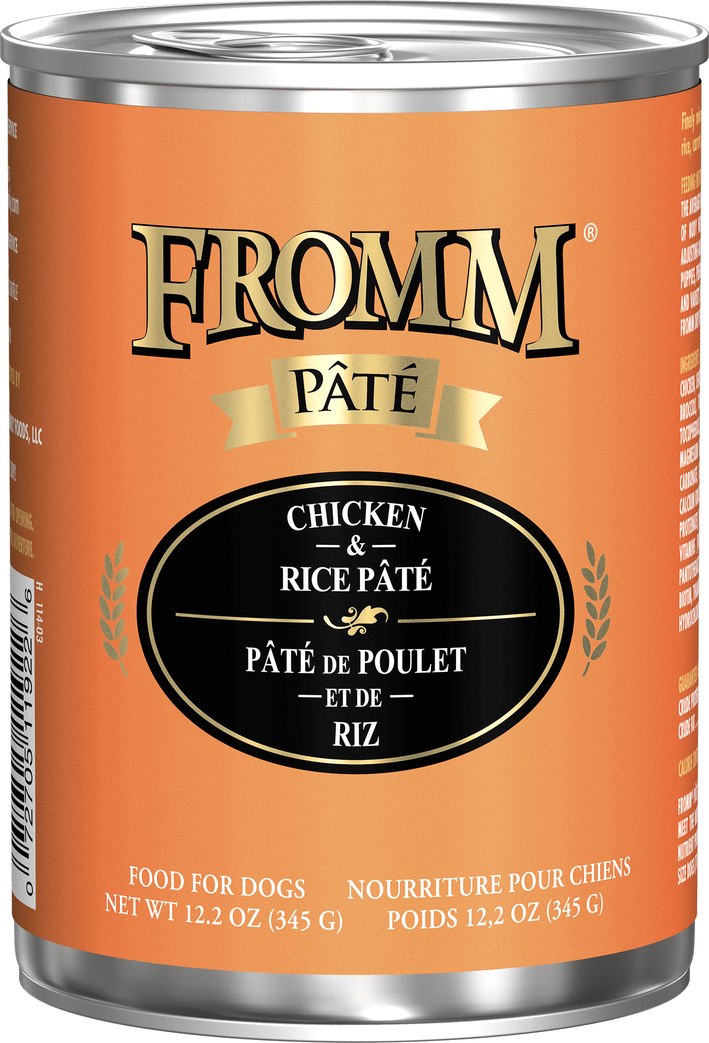 Fromm Chicken & Rice Pate 12.2oz