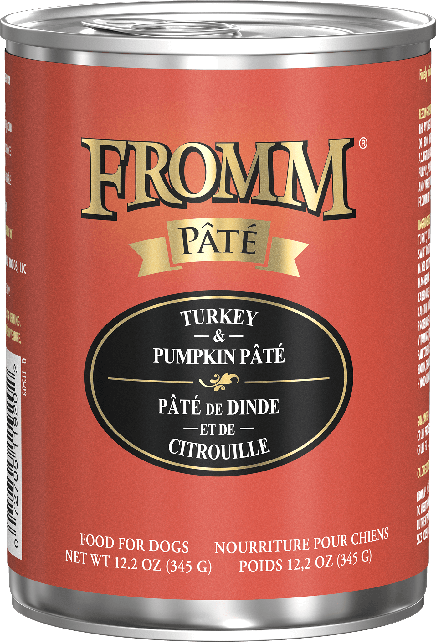 Fromm Turkey/Pump Pate 12.2 oz