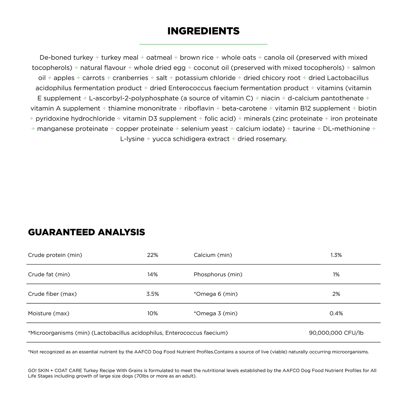 GO! Solutions Skin + Coat Care Turkey Recipe with Grains Dry Dog Food - Image 2