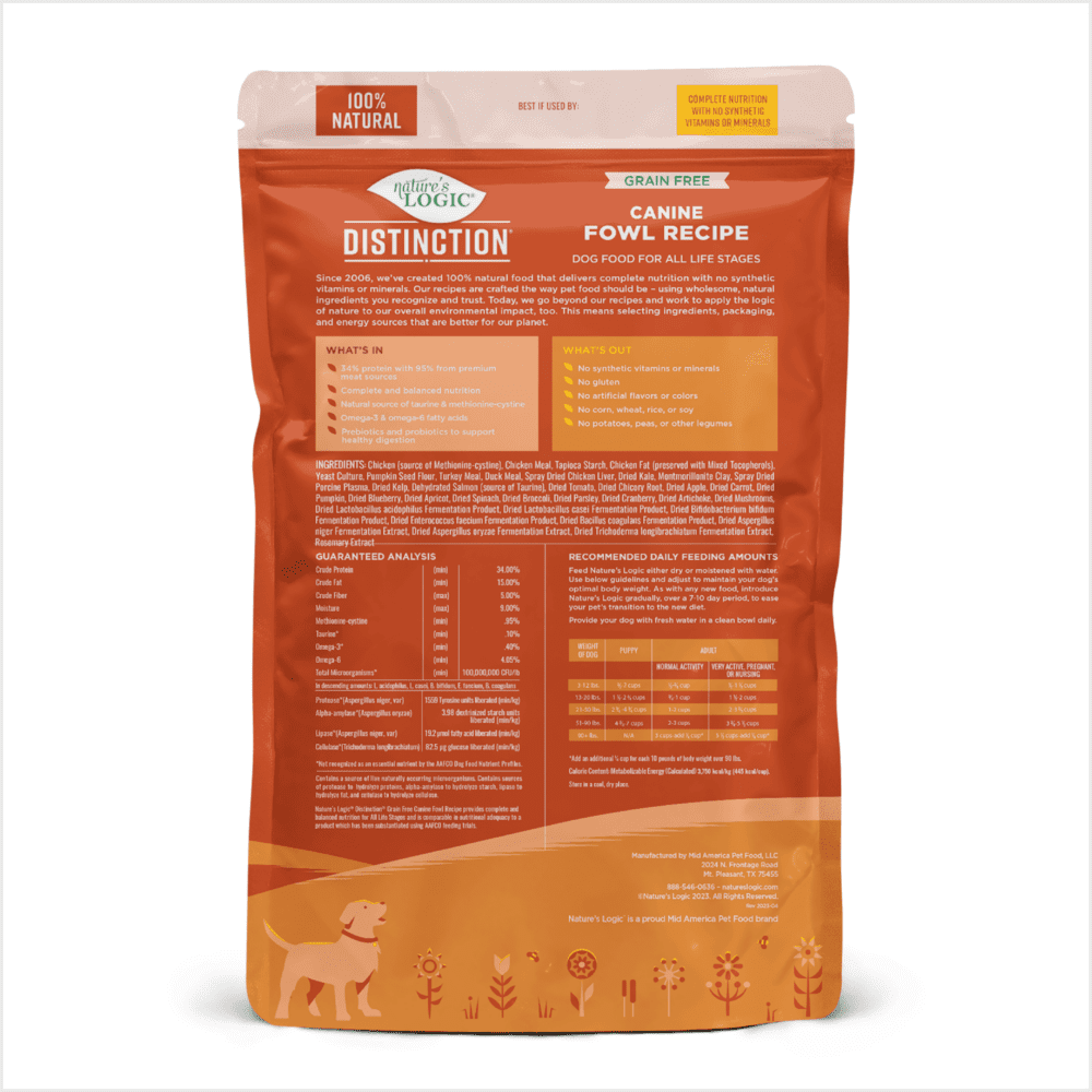 Nature's Logic Distinction Grain-Free Fowl Recipe 24lbs - Image 2
