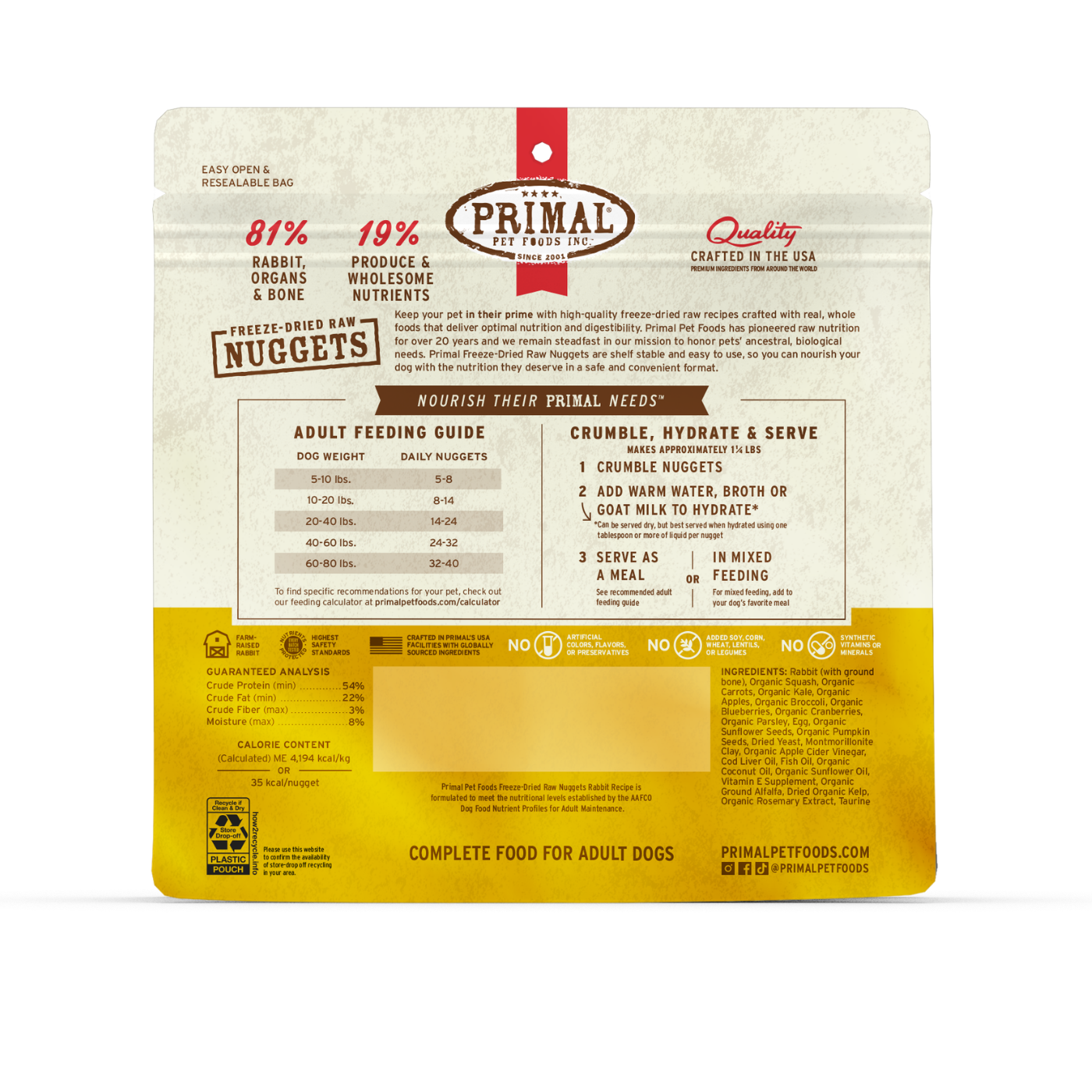 Primal FD Nuggets Rabbit - Image 2