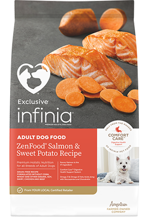 Exclusive Infinia ZenFood Salmon & Sweet Potato Recipe