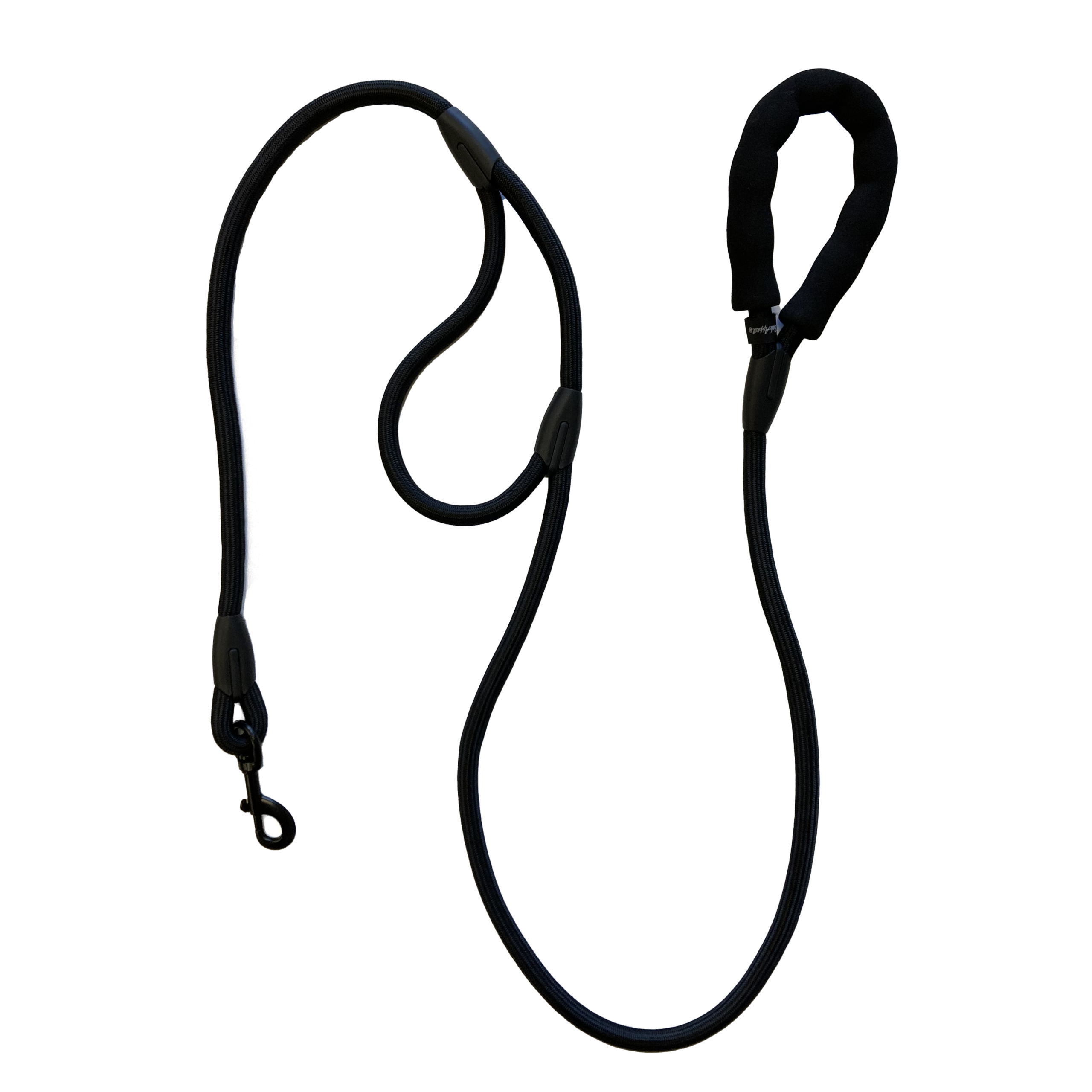 BA Dual Handle Rope Leash Blk 6'