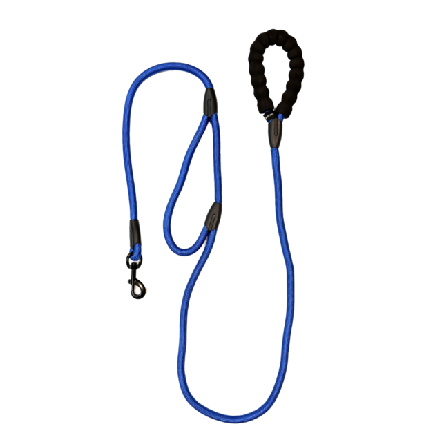 BA Dual-Handle Rope Leash Blu 6'