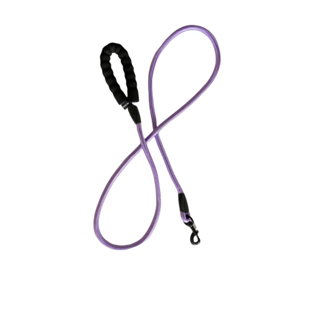 Bark Appeal Rope Leash Lav 4'