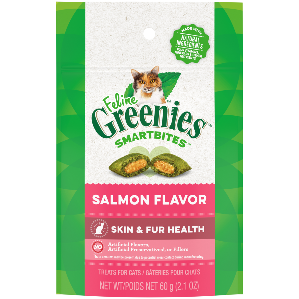 Greenies Feline S+F Salmon 2.1oz - Image 2