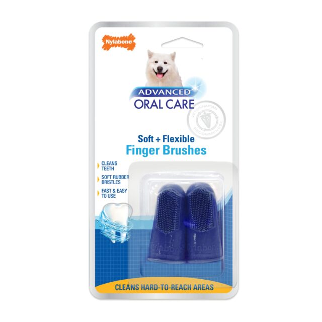 Nylabone Blue Finger Brushes 2ct