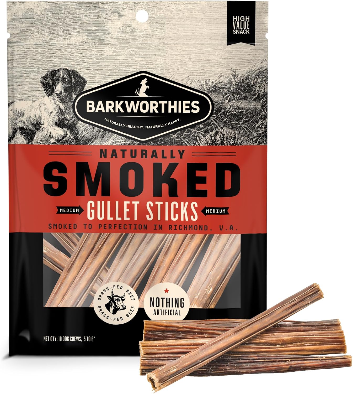 BW Smoked Gullet Stix MD 6" 10ct
