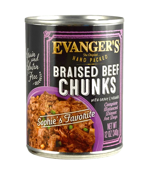 Evanger’s Hand Packed Braised Beef Chunks 12oz