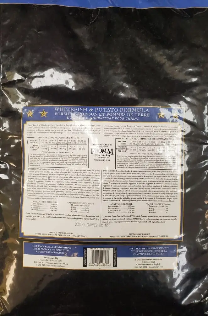 Fromm 4-Star Whitefish & Potato Recipe - Image 2