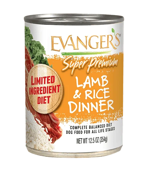 Evanger's LID Super Premium Lamb & Rice Dinner 12.5oz