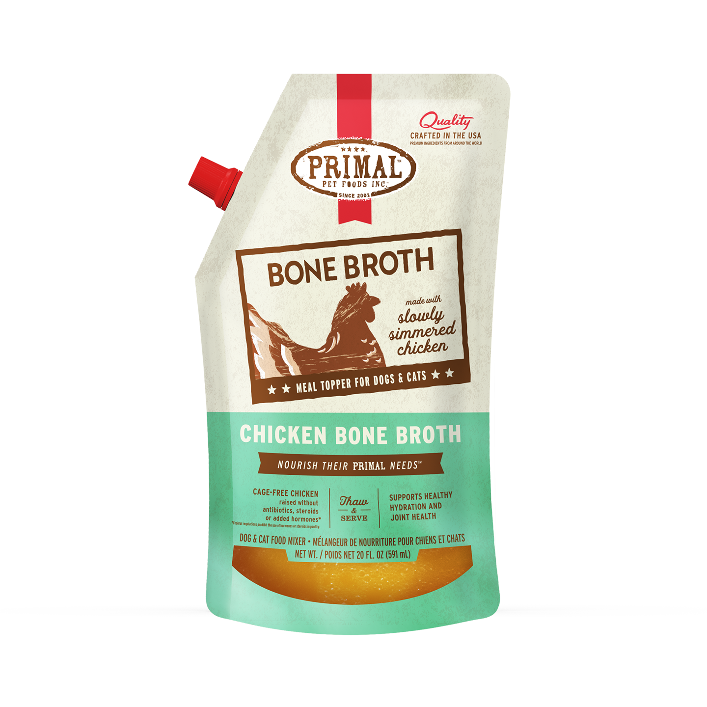 Primal Bone Broth Chicken 20oz