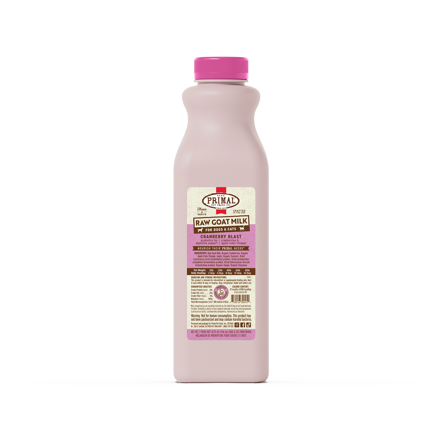 Primal Goat Milk Cran Blast 32oz