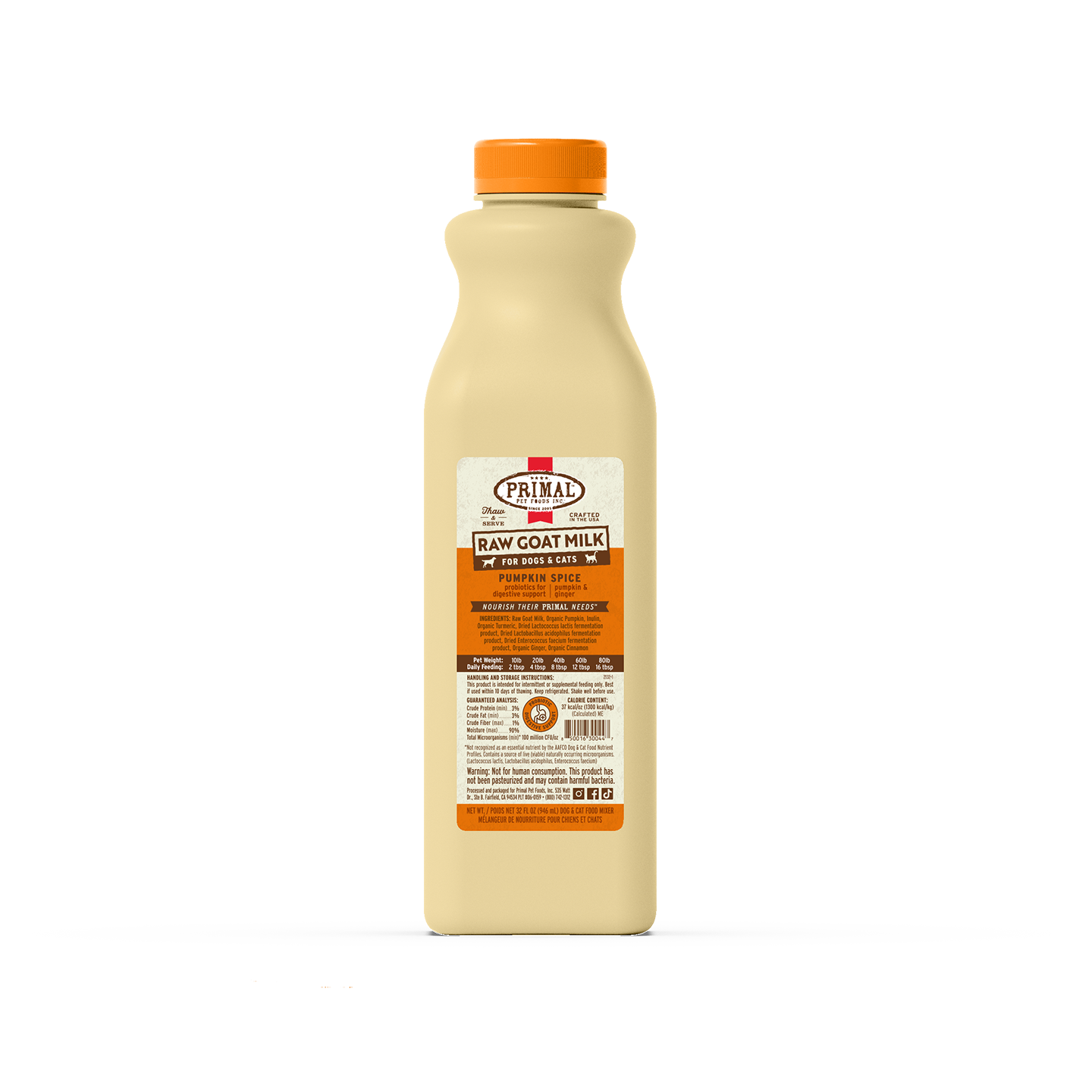 Primal Goats Milk Pumpkin 32oz