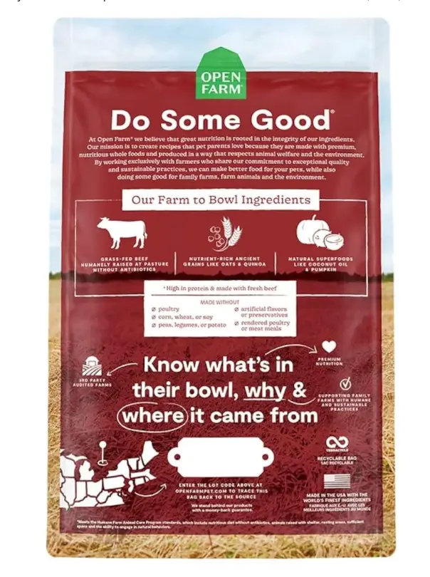 Open Farm Grass-Fed Beef & Ancient Grains Recipe - Image 2