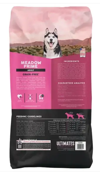 Ultimates Grain-Free Adult Meadow Prime 28lbs - Image 2