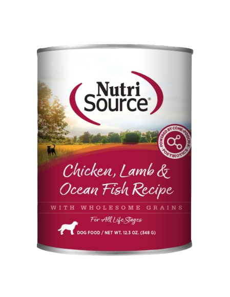 NutriSource Chicken, Lamb & Ocean Fish Recipe 12.3oz