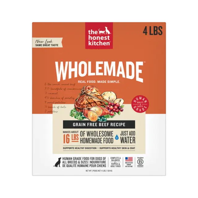 The Honest Kitchen Wholemade Dehydrated Grain-Free Beef Recipe