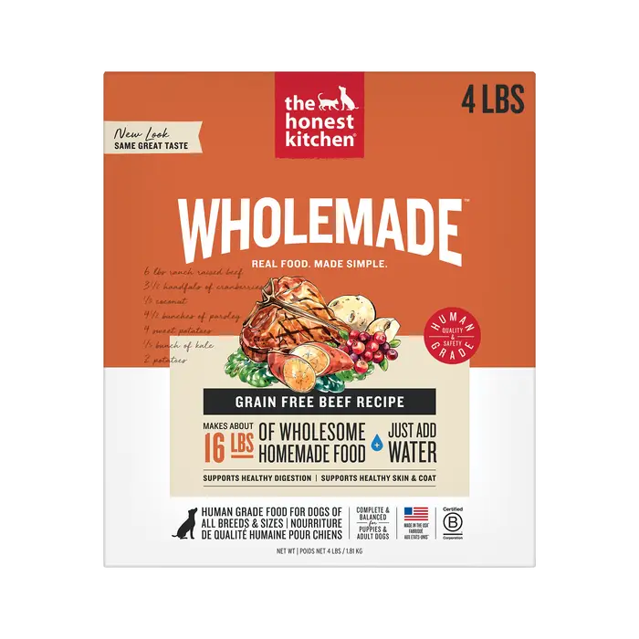 The Honest Kitchen Wholemade Dehydrated Grain-Free Beef Recipe
