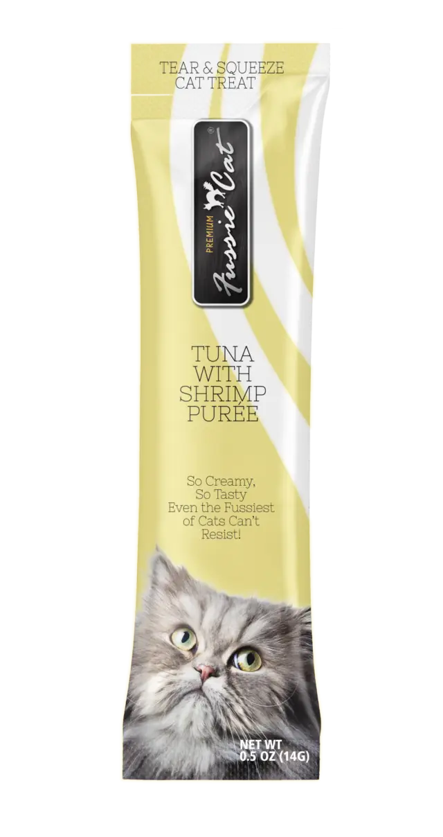 Fussie Cat Tuna with Shrimp Puree Single 0.5oz
