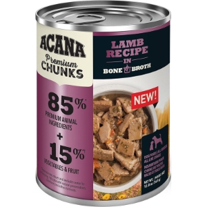 Acana Premium Chunks Lamb Recipe in Bone Broth 12.8oz
