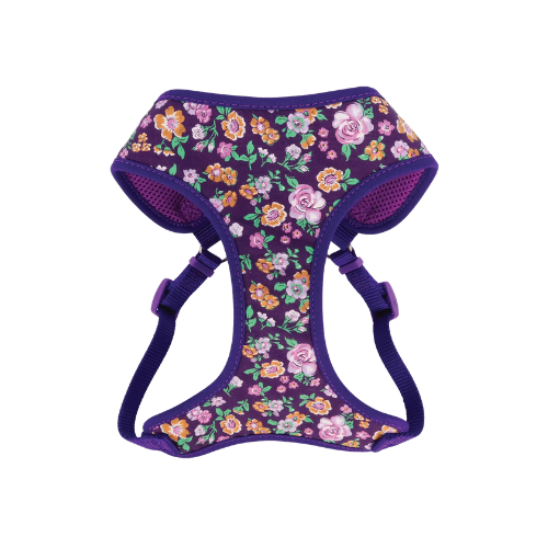 Ribbon Harness Purple Floral XS