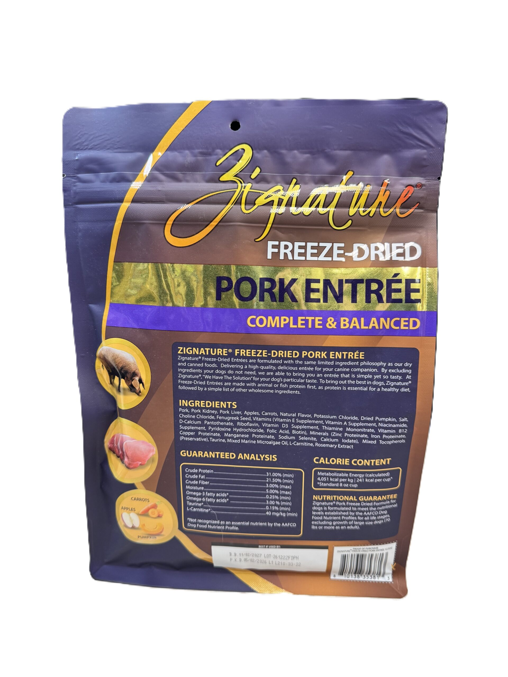 Zignature Freeze-Dried Pork Entree - Image 2