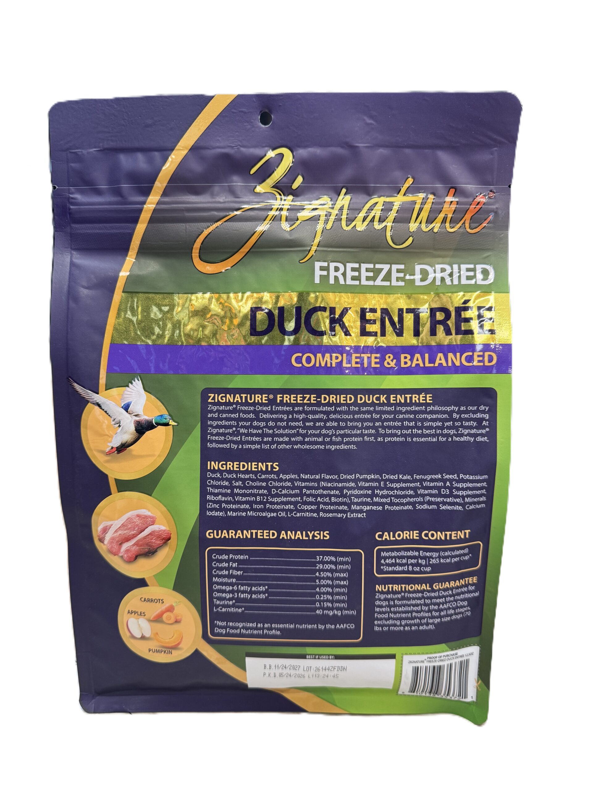 Zignature Freeze-Dried Duck Entree - Image 2