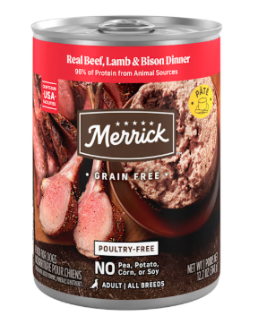 Merrick Grain-Free Beef, Lamb & Bison Dinner 12ct/12.7oz