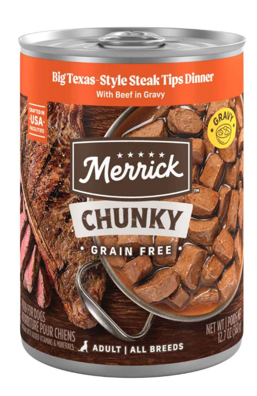 Merrick Grain-Free Big Texas Steak Tips Dinner 12ct/12.7oz