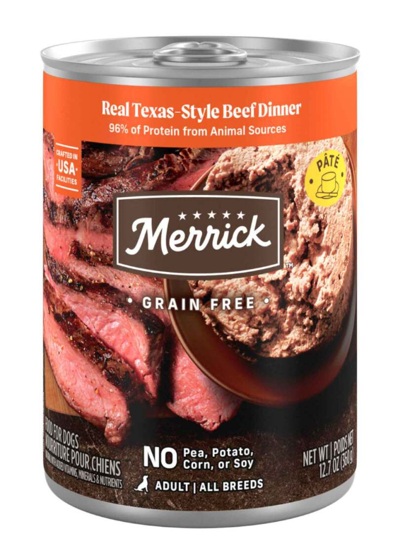 Merrick Grain-Free Real Texas Beef Dinner 12.7oz