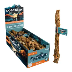 DogginStix Braided Lamb Tripe 12″
