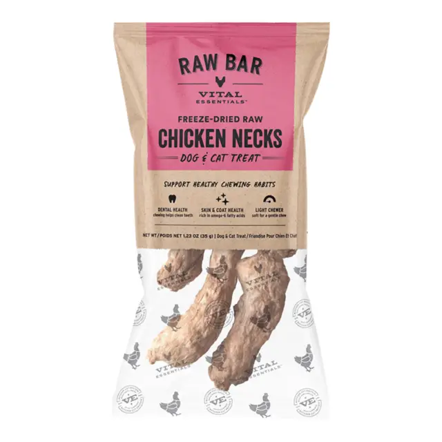 VE FD Raw Chicken Necks 1.23oz 4pk