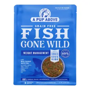 A Pup Above Gently Cooked Grain-Free Fish Gone Wild