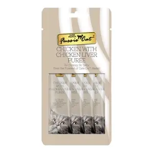 Fussie Cat Chicken with Chicken Liver Puree 4pk
